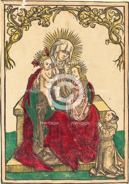 Saint Anne, The Madonna and Child, and a Franciscan Monk, c. 1500. Creator: Unknown.