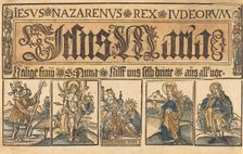Saint Anne, The Madonna and Child and Saints Christopher, Sebastian, Clara..., c. 1500/1525. Creator: Unknown