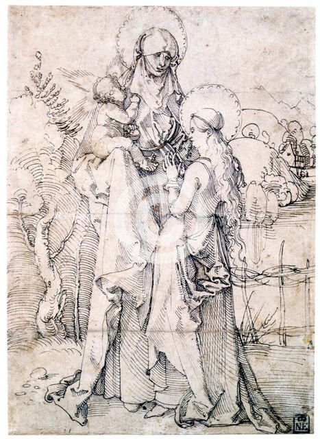 'Saint Anne with Child and Virgin Mary', c1500. Artist: Albrecht Dürer