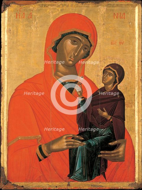 Saint Anne with the Virgin, ca 1440-1460. Artist: Akotandos, Angelos (active ca. 1425-1460)