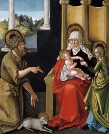 Saint Anne with the Christ Child, the Virgin, and Saint John the Baptist c1511. Artist: Hans Baldung