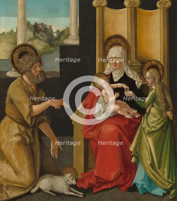 Saint Anne with the Christ Child, the Virgin, and Saint John the Baptist, c. 1511. Creator: Hans Baldung.