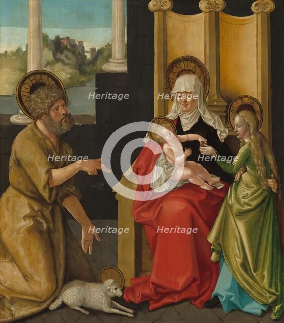 Saint Anne with the Christ Child, the Virgin, and Saint John the Baptist, c. 1511. Creator: Hans Baldung.