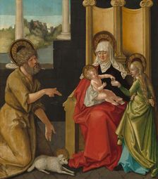 Saint Anne with the Christ Child, the Virgin, and Saint John the Baptist, c. 1511. Creator: Hans Baldung
