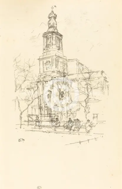 Saint Anne's, Soho, 1896. Creator: James Abbott McNeill Whistler.