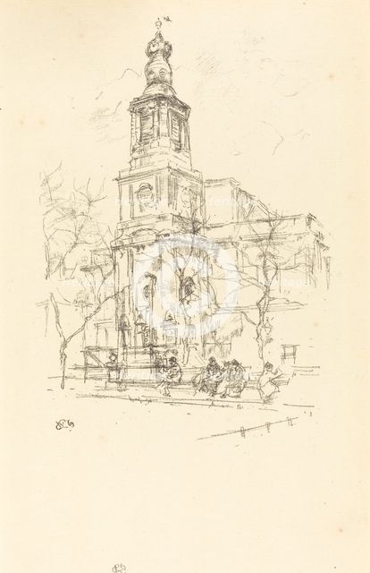 Saint Anne's, Soho, 1896. Creator: James Abbott McNeill Whistler.