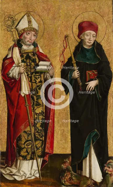 Saint Adalbert and Saint Procopius, ca. 1490-1500. Creator: Master of Eggenburg.