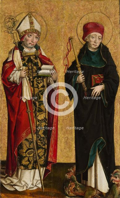 Saint Adalbert and Saint Procopius, ca. 1490-1500. Creator: Master of Eggenburg.