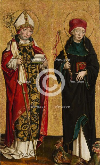 Saint Adalbert and Saint Procopius, ca. 1490-1500. Creator: Master of Eggenburg.