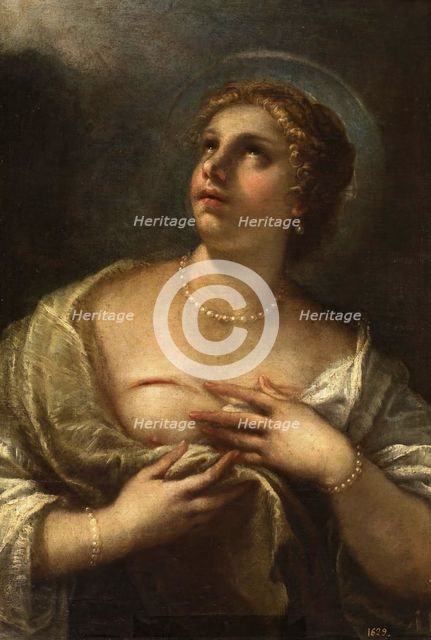 Saint Agatha, 2nd half of the 17th century. Creator: Luca Giordano.