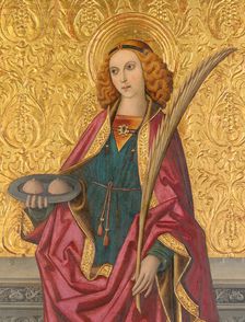 Saint Agatha, About 1500. Creators: Vergós Workshop, Rafael Vergós
