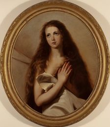 Saint Agnes, copy after Jusepe de Ribera, vol., 1868. Creator: Victorine Nordenswan