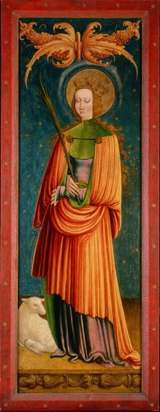 Saint Agnes, between 1510 and 1530. Creator: Master of the Saint Marein Triptych