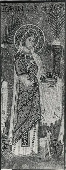 Saint Agnes, Byzantine, early 20th century (original dated 6th century). Creator: Unknown