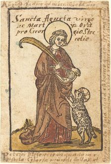 Saint Agnes, c. 1490. Creator: Unknown