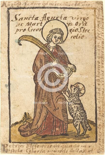 Saint Agnes, c. 1490. Creator: Unknown.