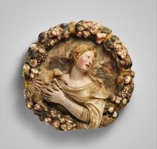 Saint Agnes (one of a pair), mid-16th century. Creator: Diego de Tiedra