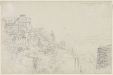 Saint Agostino from Bulagajo, Perugia (San Agostino dalla parte del Bulagajo, Perugia), 1829. Creator: Edward Jakob von Steinle (Austrian, 1810-1886)