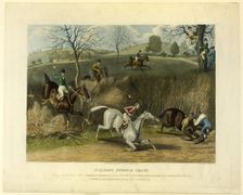 Saint Albans Steeplechase, 1837. Creator: Charles Hunt