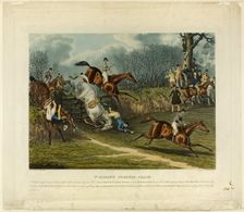 Saint Albans Steeplechase, 1837. Creator: Charles Hunt