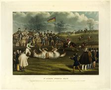 Saint Albans Steeplechase, 1837. Creator: Charles Hunt