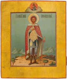 Saint Alexander Nevsky, 19th century. Artist: Chirikov, Osip Semionovich (?-1903)