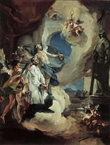 Saint Aloysius Gonzaga in Glory, c. 1725. Creator: Tiepolo, Giambattista (1696-1770)