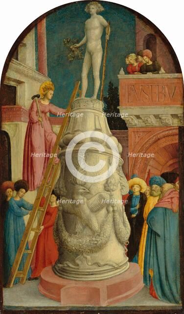 Saint Apollonia Destroys a Pagan Idol, c. 1442/1445. Creator: Giovanni d'Alemagna.