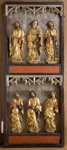 Saint Apostles, Our Lady of Sorrows. Right Wing of the Altar Retable from Stary Zywiec, c1400. Creator: Unknown