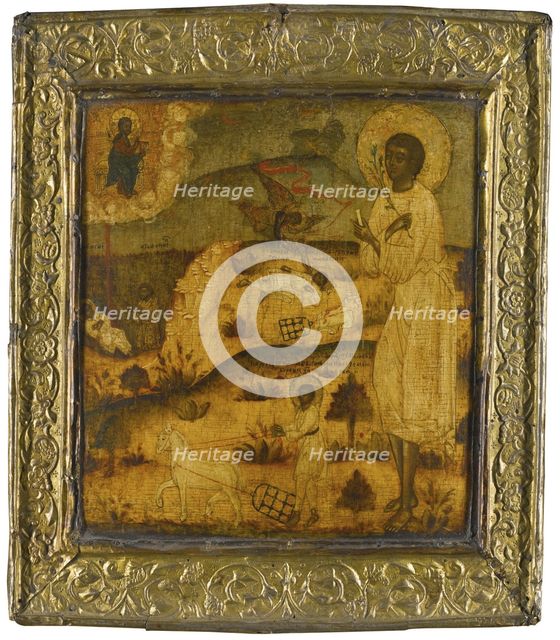 Saint Artemius of Verkola, Second Half of the 17th century. Artist: Russian icon  