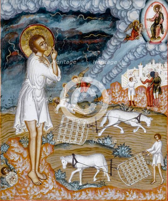 Saint Arthemius of Verkola, 1774. Creator: Russian School.