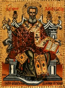 Saint Athanasius, 1728. Creator: Georges Hierodiacre