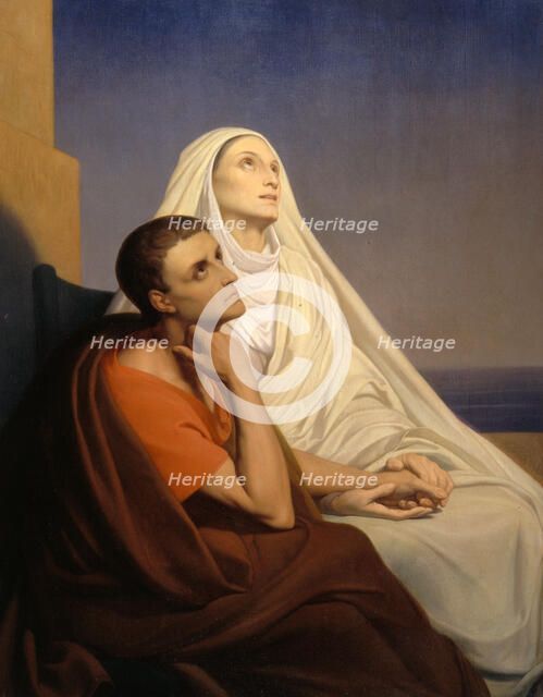 Saint Augustin et Sainte Monique, 19th century. Creator: Ary Scheffer.