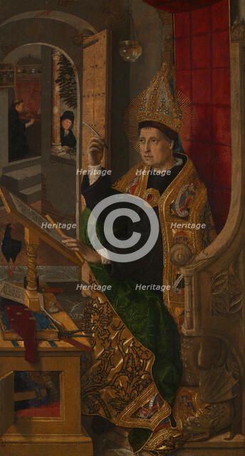 Saint Augustine, 1477/85. Creator: Bartolome Bermejo.