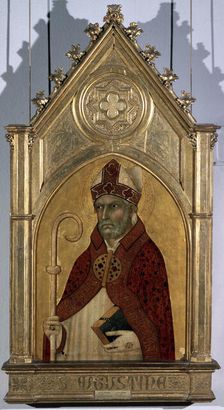 Saint Augustine 1320s. Artist: Simone Martini