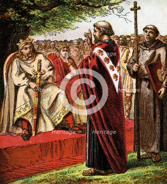 'Saint Augustine And The Saxons', (c1850). Artist: Unknown
