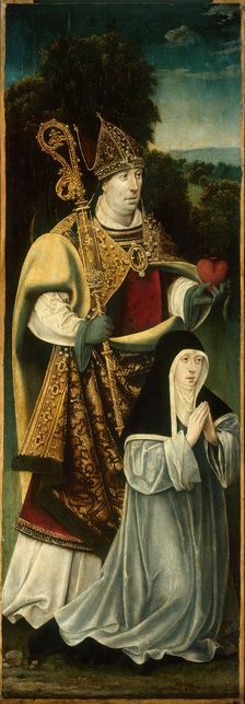 Saint Augustine and an Augustinian Canoness, 1525/50. Creator: Unknown