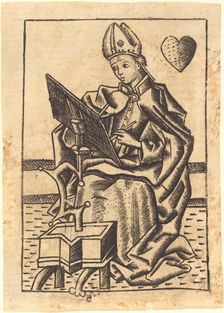 Saint Augustine, c. 1450/1460. Creator: Master with the Banderoles