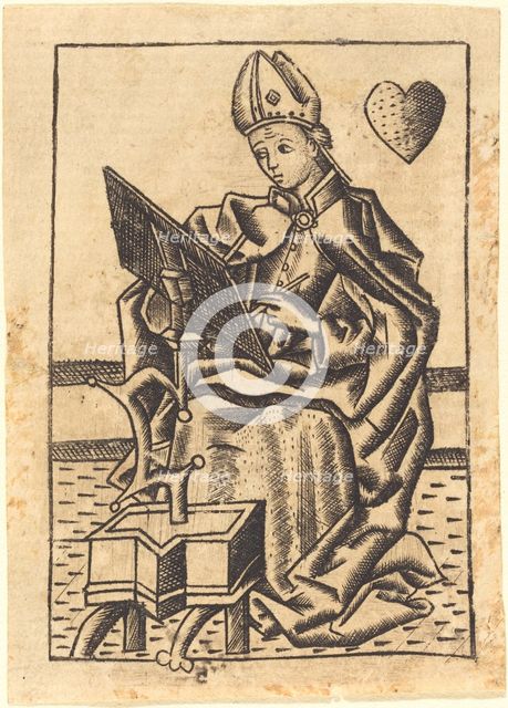 Saint Augustine, c. 1450/1460. Creator: Master with the Banderoles.