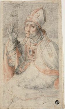 Saint Augustine, c. 1560. Creator: Federico Zuccaro