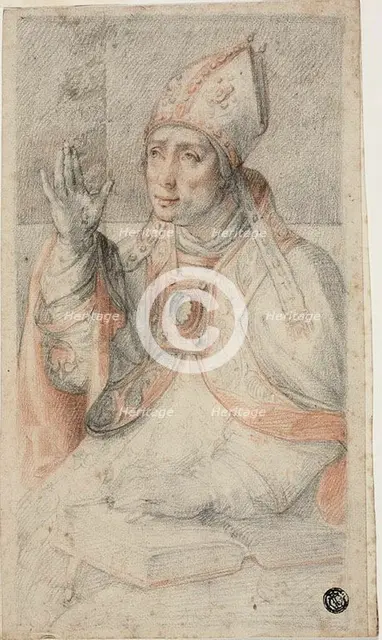 Saint Augustine, c. 1560. Creator: Federico Zuccaro.