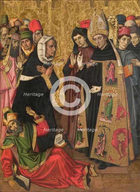 Saint Augustine Disputing with the Heretics. Artist: Vergós Family (active End of 15th cen.y)