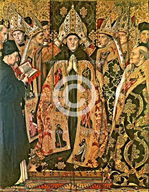 Saint Augustine Episcopal Consecration'. Table of the altarpiece, 1470. Supposed Self Portrait of…