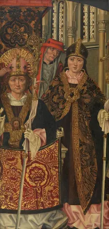Saint Augustine in Pontifical Vestments, between c1401 and c1425. Creator: Master of Saint Nicholas