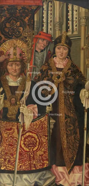 Saint Augustine in Pontifical Vestments, between c1401 and c1425. Creator: Master of Saint Nicholas.