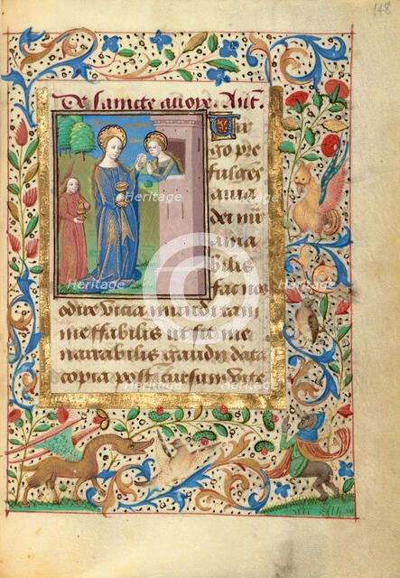 Saint Avia; Prayer Book of Charles the Bold, about 1480-1490. Creator: Unknown.