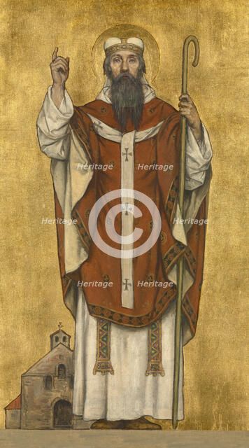 Saint Boniface of Mainz, 1889. Creator: Albrecht De Vriendt.