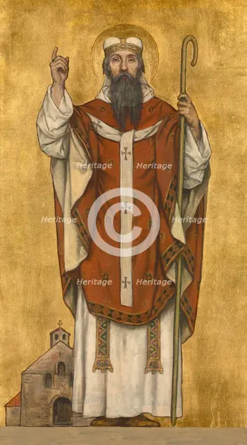 Saint Boniface of Mainz, 1889. Creator: Vriendt, Albrecht de (1843-1900).