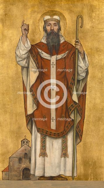Saint Boniface of Mainz, 1889. Creator: Vriendt, Albrecht de (1843-1900).