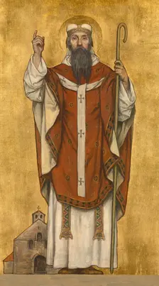Saint Boniface of Mainz, 1889. Creator: Vriendt, Albrecht de (1843-1900)